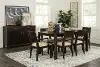 KIT Origins by Stickley Dwyer Brown 7 Piece Dining Room Set