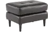 Verona Dark Brown Leather Ottoman