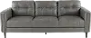Verona Gray Leather Sofa