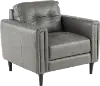 Verona Gray Leather Chair