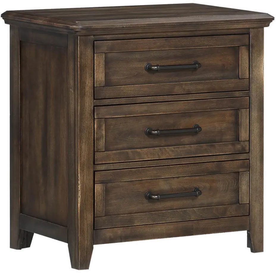 Daphne Brown-Gray Nightstand-2