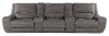 Sauvage Charcoal Gray Power Reclining Home Theater Sectional