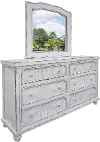 Clearance Aruba Rustic White Dresser