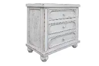 Aruba Rustic White Nightstand