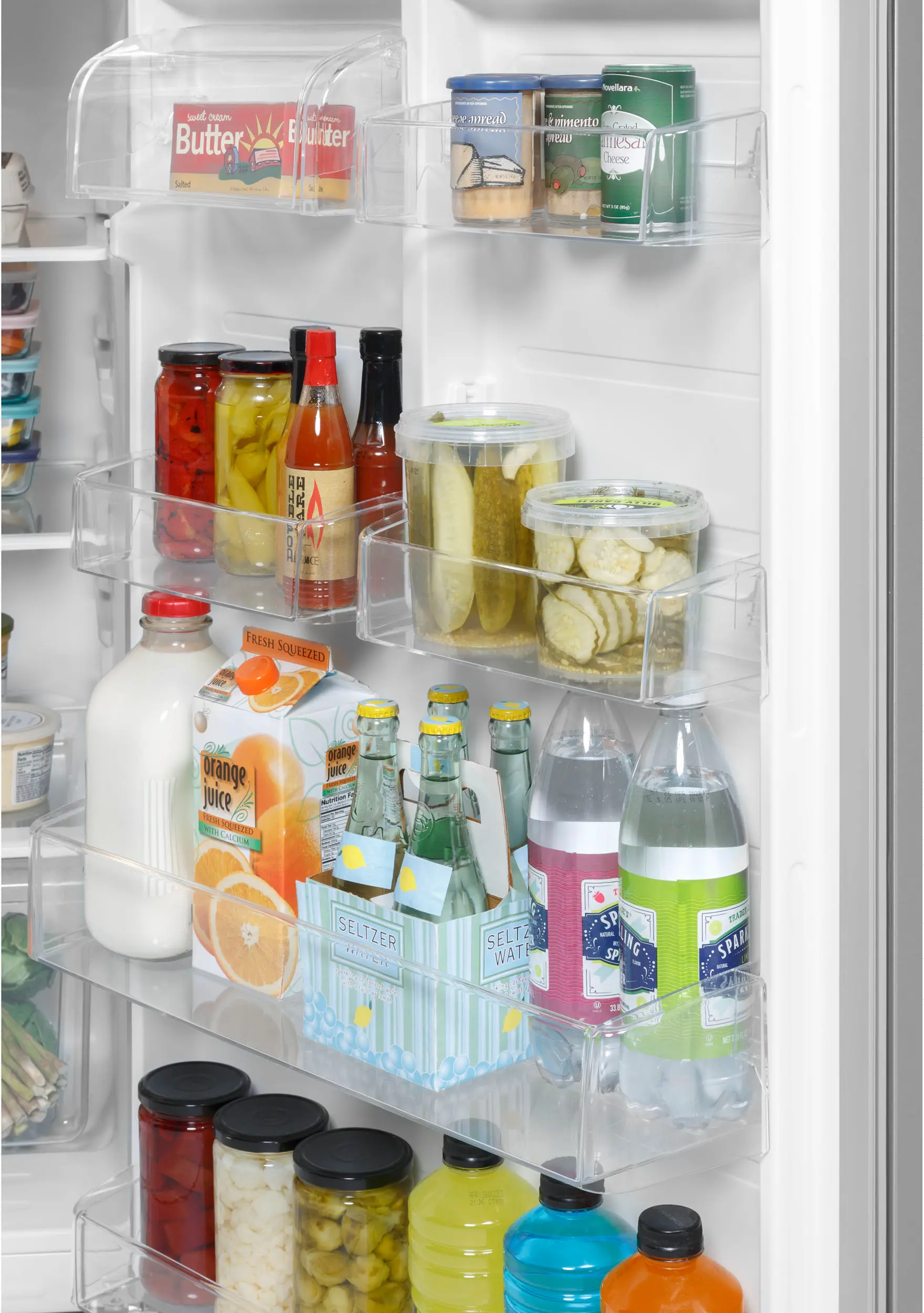 GTE18MTRRWW GE 18 cu ft Top Freezer Refrigerator - 30 W White-7