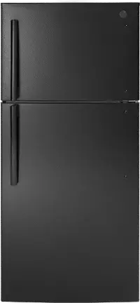 GTE18MTRRBB GE 18 cu ft Top Freezer Refrigerator - 30 W Black