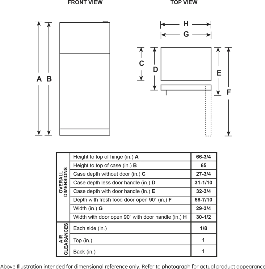 GTE18MSRRSS GE 18 cu ft Top Freezer Refrigerator - 30 W Stainless Steel-10
