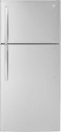 GTE18MSRRSS GE 18 cu ft Top Freezer Refrigerator - 30 W Stainless Steel