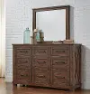 Clearance Summit View Rustic Brown Dresser