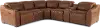 Mecau Brown 6-Piece Power Reclining Sectional