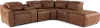 Mecau Brown 6-Piece Power Reclining Sectional