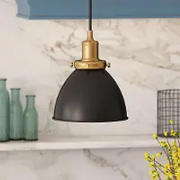 Madison Blackened Bronze and Brass 8 Metal Pendant
