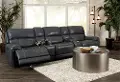 Mickey Charcoal 5 Piece Power Reclining Theater Sectional