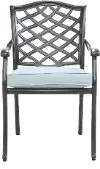 Halston Blue Dining Arm Chair