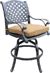 Castle Rock Barstool with Brown Cushion