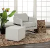 Clearance White Cube Ottoman