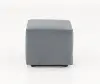 Gray Cube Ottoman