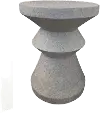 Terrazzo Gray Accent Stool
