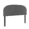 Cannery Ridge Gray Queen Upholstered Headboard