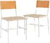 Clearance Director White Metal Dining Room Chair (Set of 2)