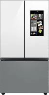 RF24BB69006M Samsung Bespoke 24 cu ft French Door Refrigerator - Counter Depth Gray & White Glass