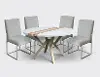 Spectrum Onyx and Cream 5 Piece Dining Room Set