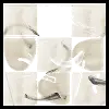 Beige, Black And White Framed Canvas II