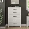 Augusta Ivory Oak 5 Drawer Tall Dresser