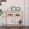 Serenity White & Gold Sofa Table