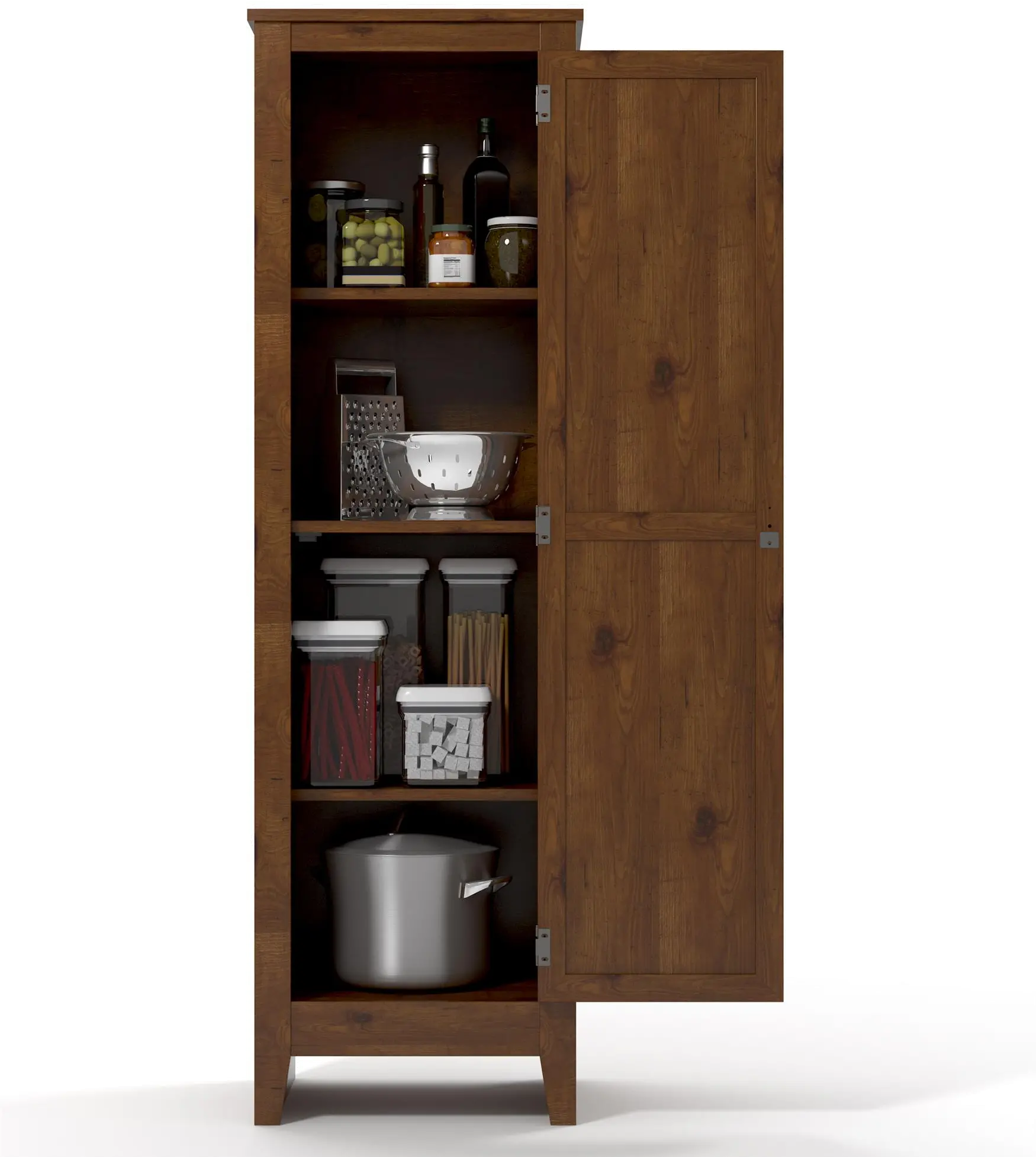 Milford Pine Single Door Storage Pantry-5