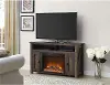 Farmington Dark Brown 50 Electric Fireplace TV Console