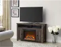 Farmington Dark Brown 50 Electric Fireplace TV Console