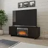 Southlander Espresso 60 TV Stand with Fireplace