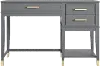 Westerleigh Gray Lift-Top Computer Desk