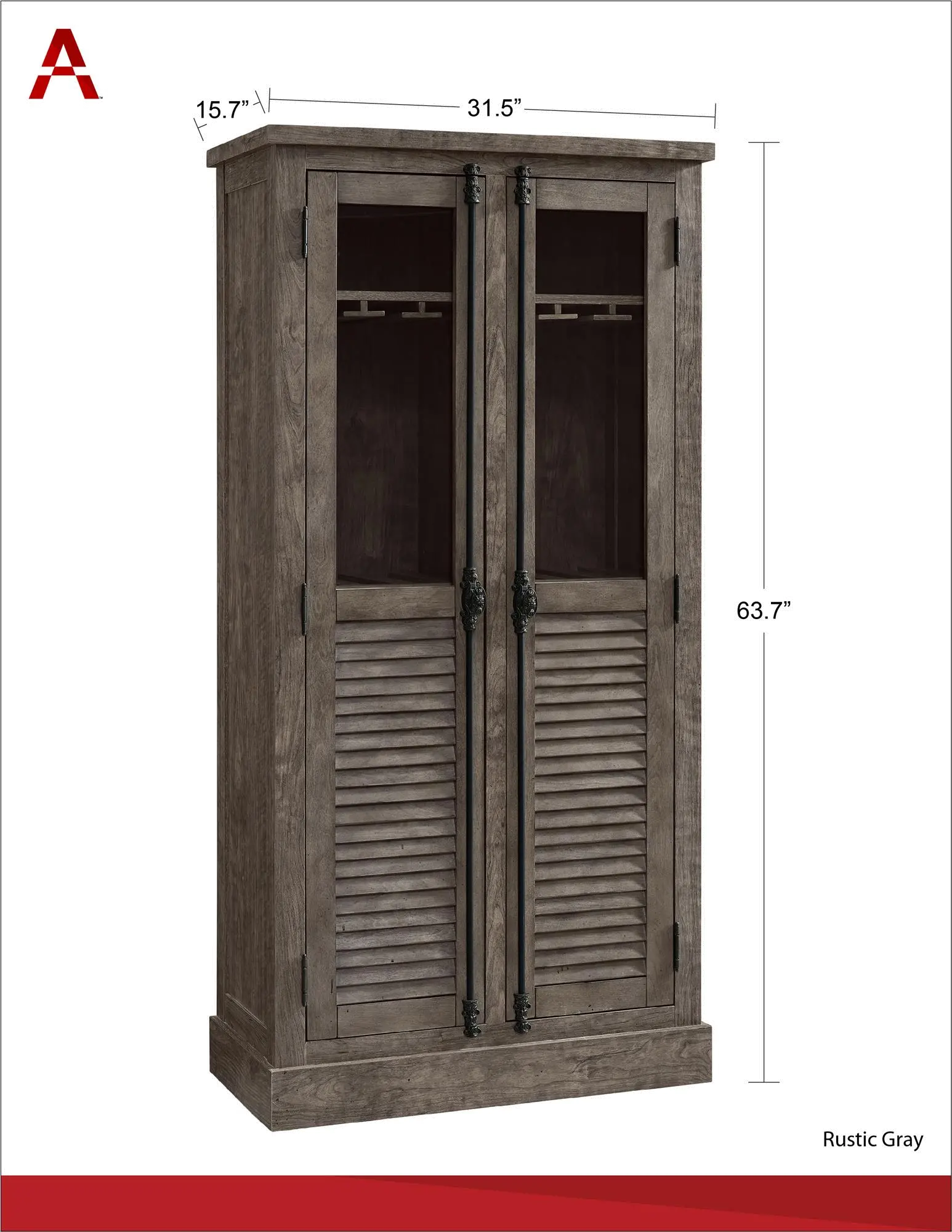 Sienna Park Medium Brown Beverage Cabinet-7