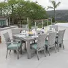 Cannes Light Blue 9 Piece Outdoor Dining Set