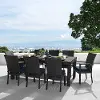 Deco Blue 9 Piece Dining Table and Chairs Patio Set