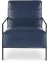Clearance Camden Indigo Leather Accent Chair