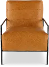 Camden Brown Leather Accent Chair