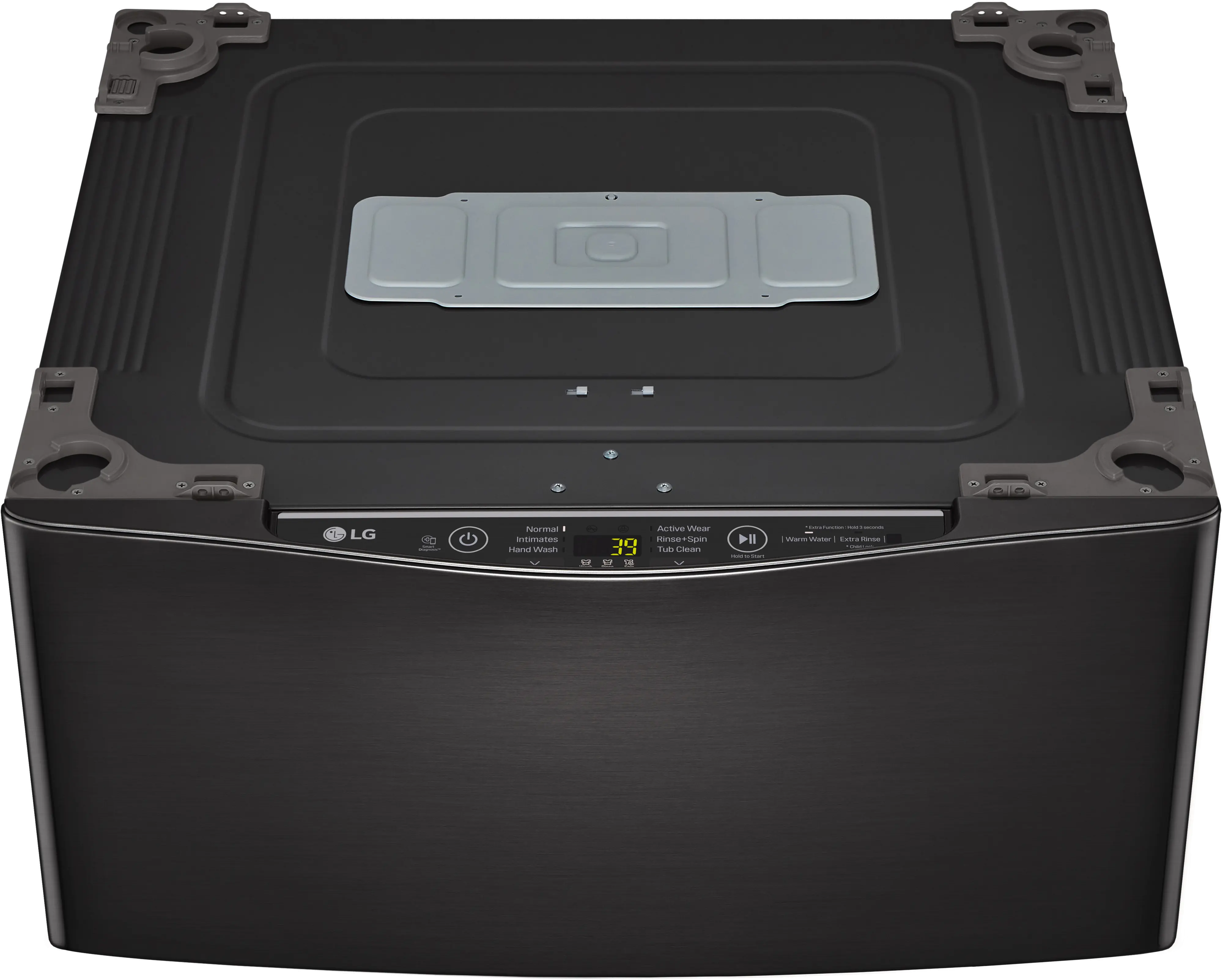 WD200CB LG Sidekick 1.0 cu ft Pedestal Washer - Black Steel-1
