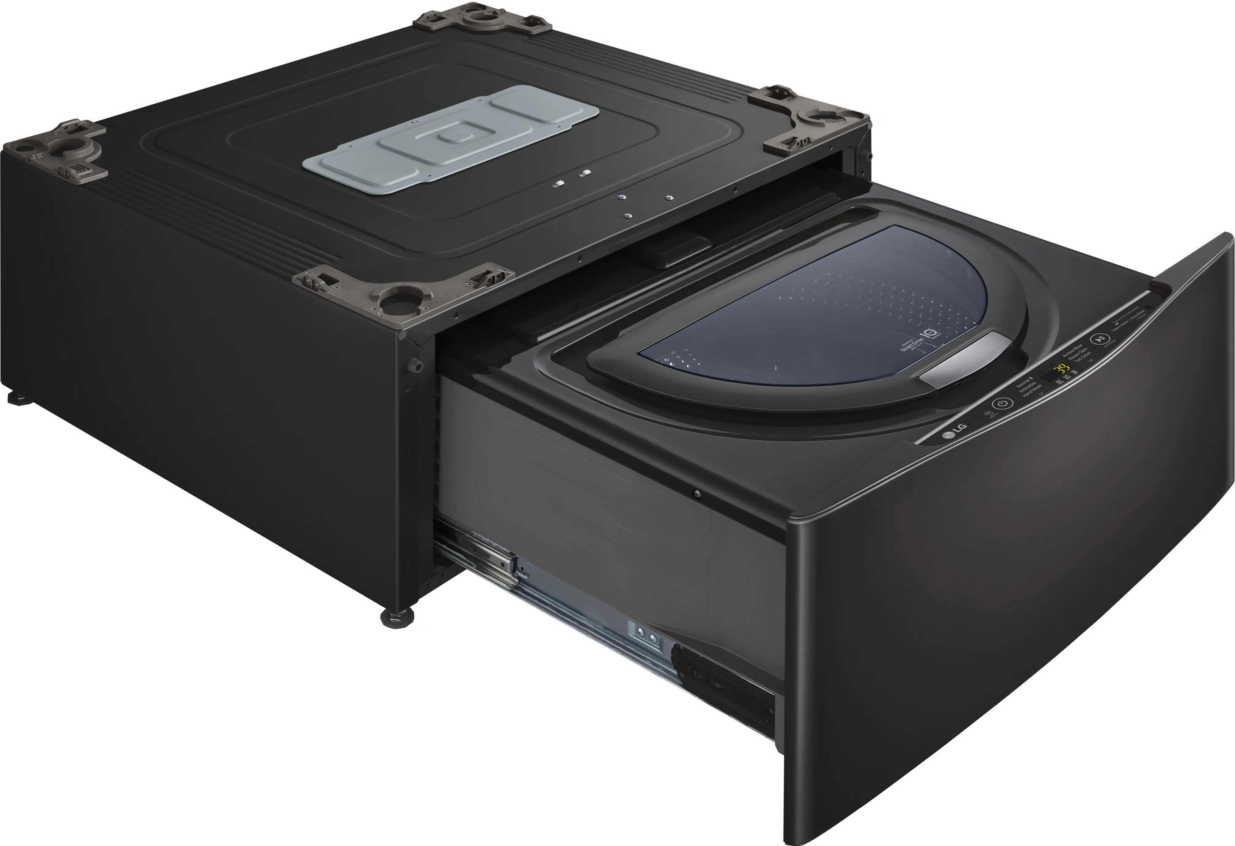 WD200CB LG Sidekick 1.0 cu ft Pedestal Washer - Black Steel-5