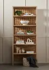 108757-001/BOOKSHELF AG Caprice Cane Brown Bookshelf