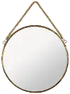 Bronze Metal Round Mirror