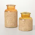 Large Ombre Bamboo-Weave Jar