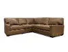 Rambo Brown Leather 3 Piece Sectional