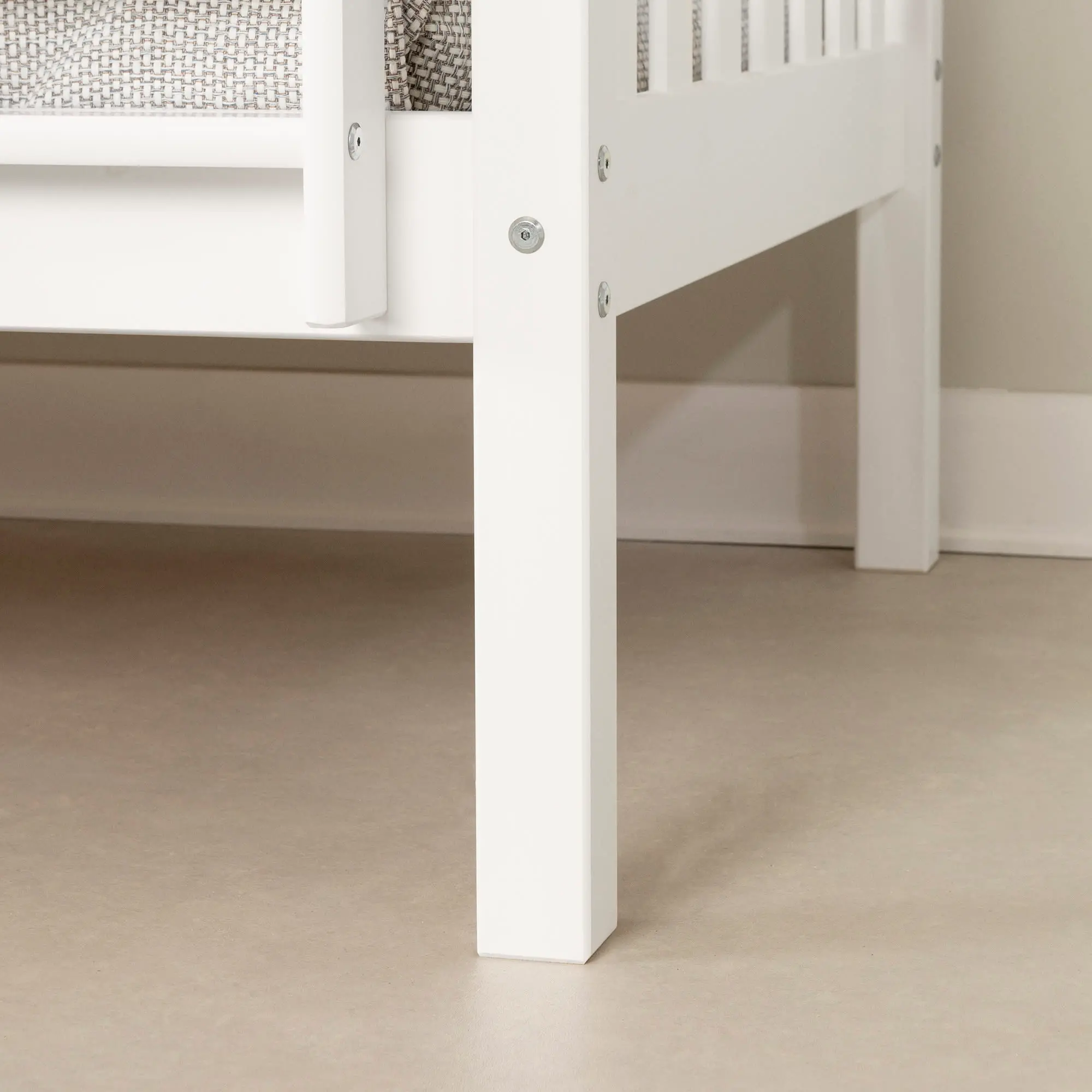 13472 Tiara Twin White Bunk Beds-5