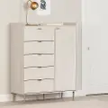 13533 Hype White Door Chest with 5 Drawers - South Shore