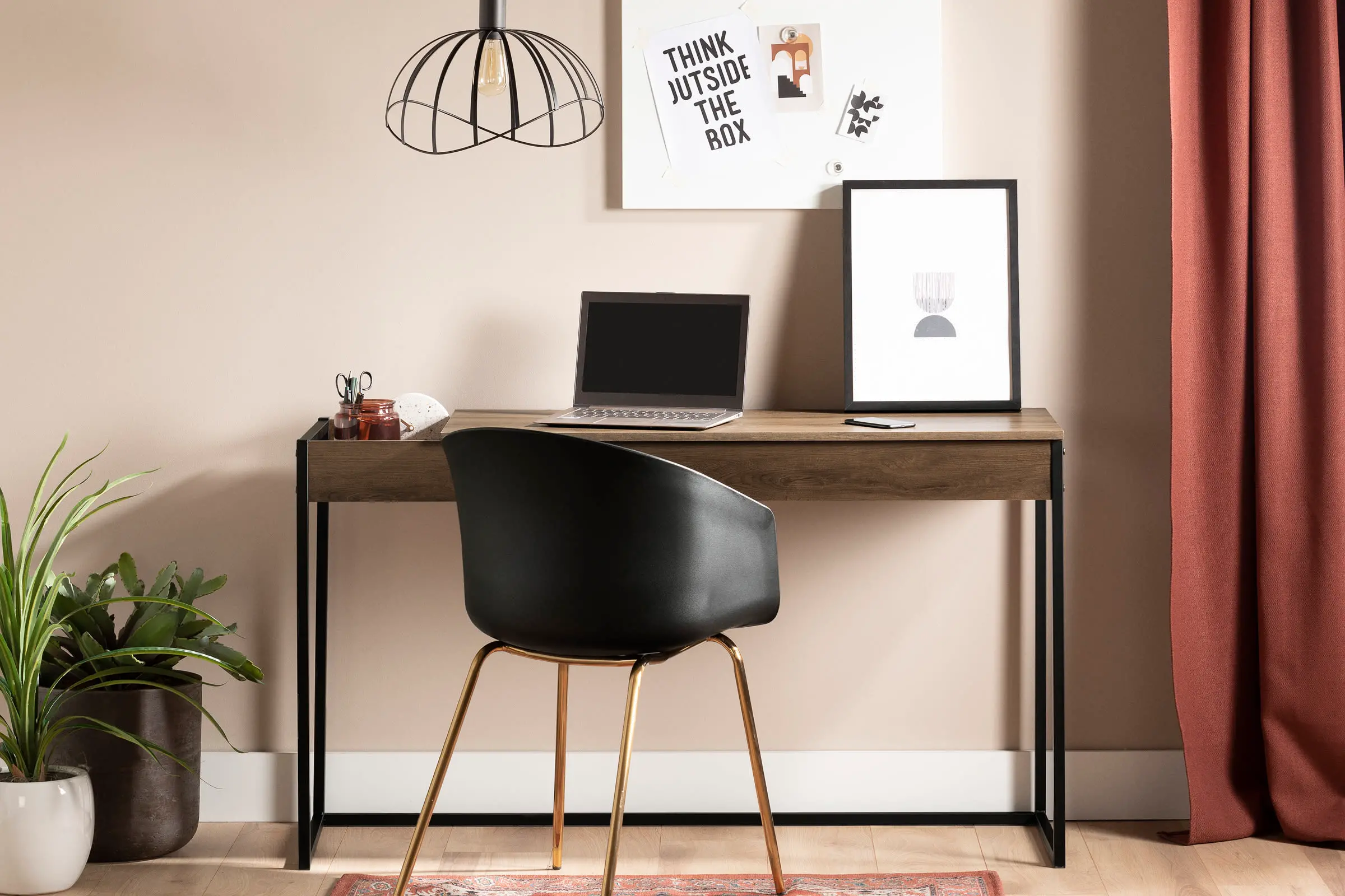 13569 Mezzy Brown Computer Desk-1