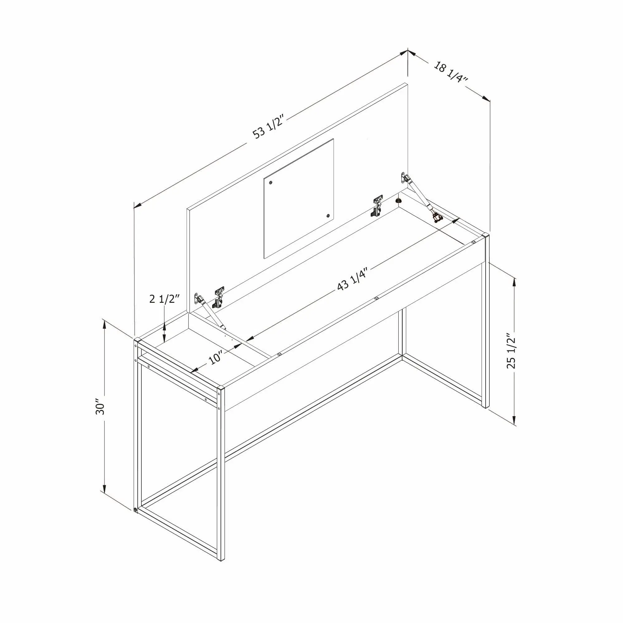 13569 Mezzy Brown Computer Desk-8