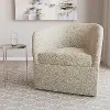 43-10DLYTST Becca Bouclé Beige Swivel Chair - Skyline Furniture
